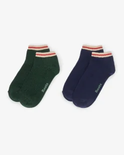 Adult Cotton Cabin Ped Sock 2 Pack