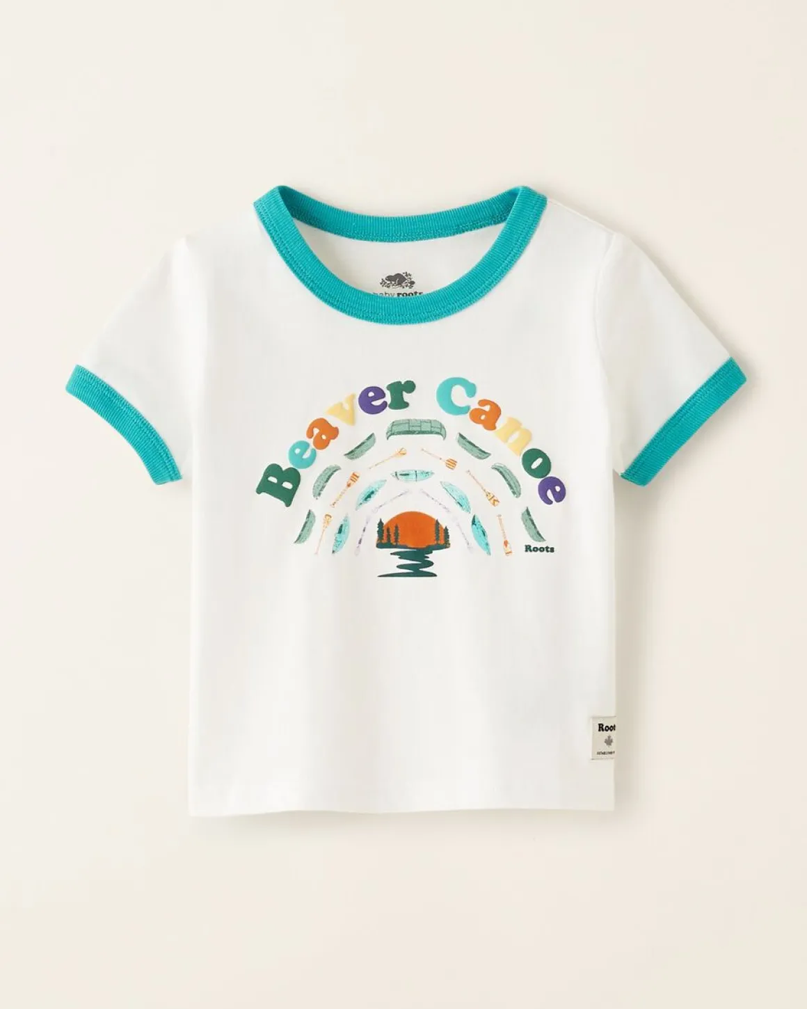 Baby Beaver Canoe Ringer T-Shirt