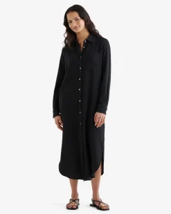 Isla Cotton Gauze Shirt Dress