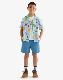 Kids Garden Print Camp Shirt