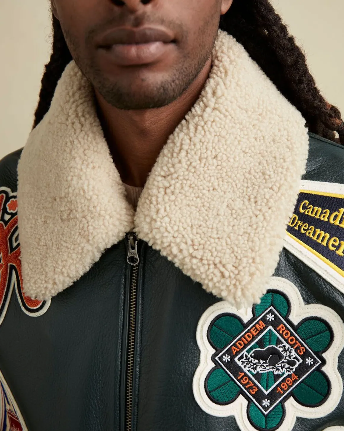 Roots X Adidem Asterisks Bomber Jacket