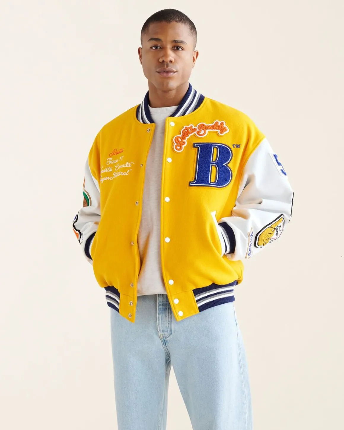 Roots X Better Gift Shop Buddy Varsity Jacket Gender Free