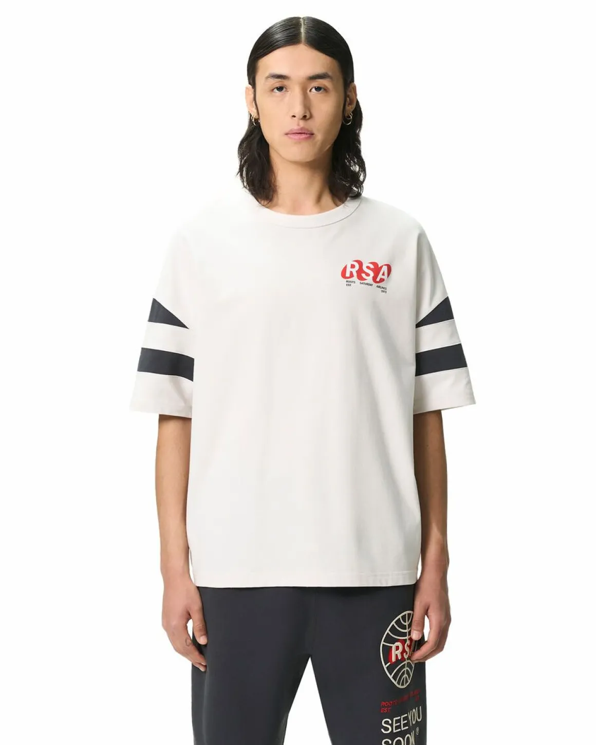 Roots X Mr. Saturday Stripet-Shirt Gender Free