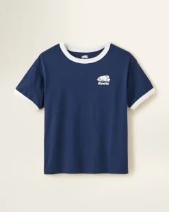 Womens Organic Relaxed Cooper Ringer T-Shirt